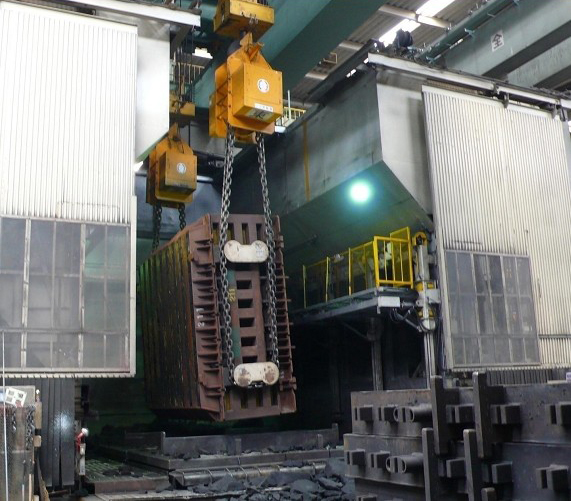Chain load turning device