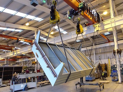Turning Device for Crane Beam Installation