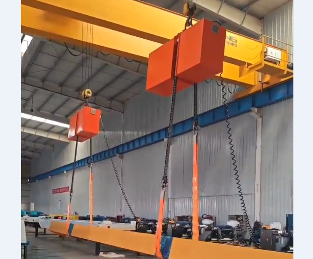 Suspended load turning units