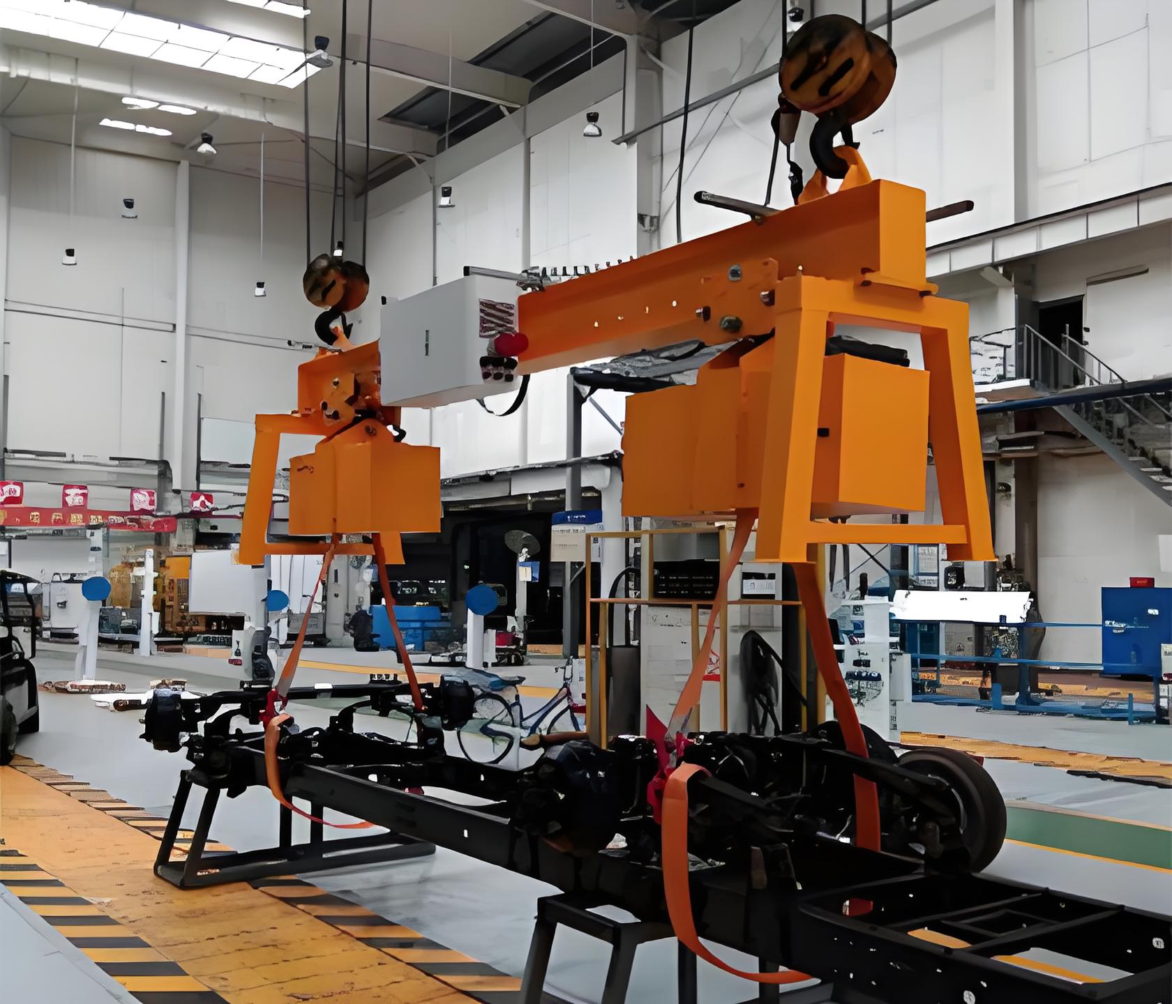 Chassis rotating lifting beam