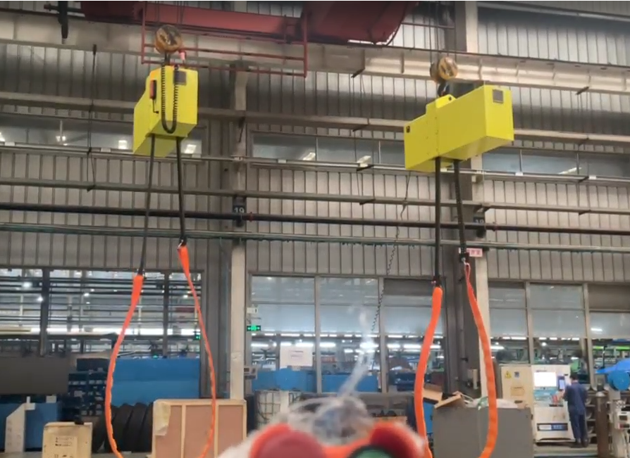 Load turning units for crane