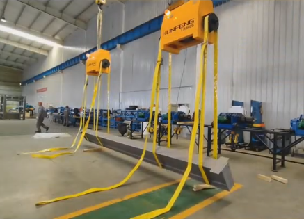 Load turning units for workpiece lifting