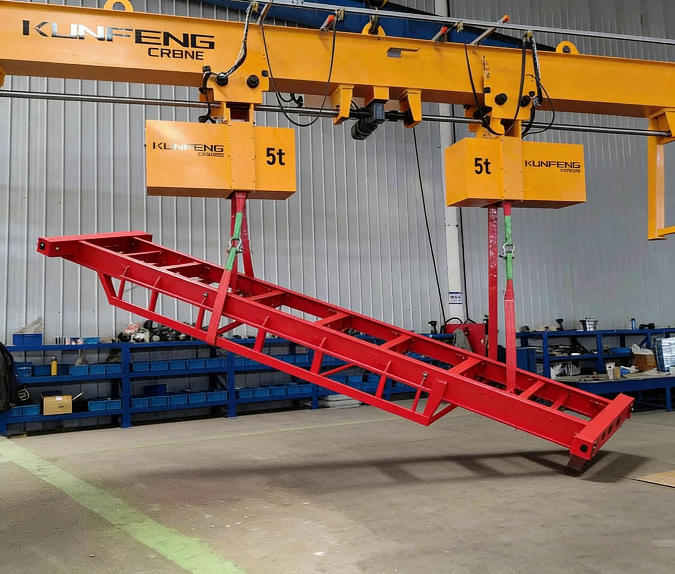 Semi trailer chassis rotator device
