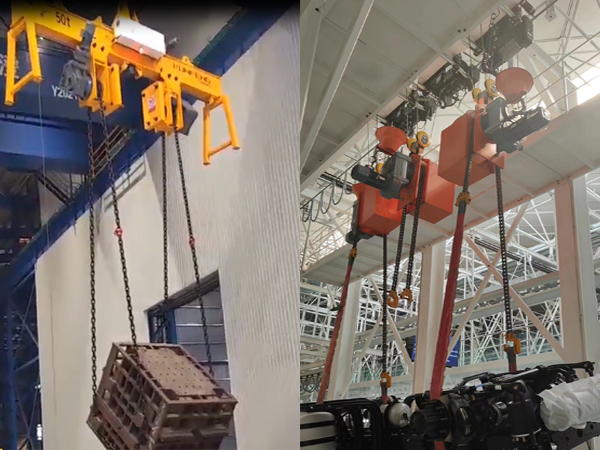 Load rotation device for heavy loads